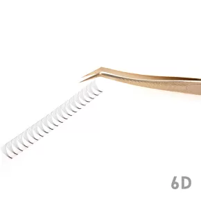 6D Wide Fan Lashes with Long Steam Roots Tape