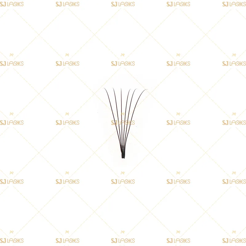 6D Wide Fan Lashes with Long Steam Roots Tape