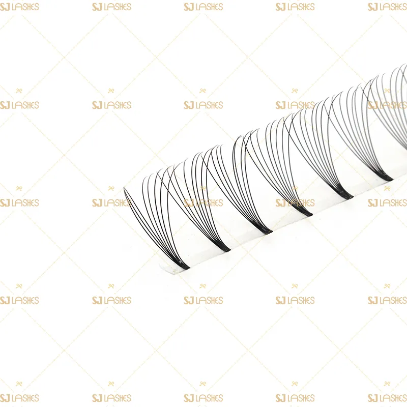 8D Wide Fan Lashes with Long Steam Roots Tape