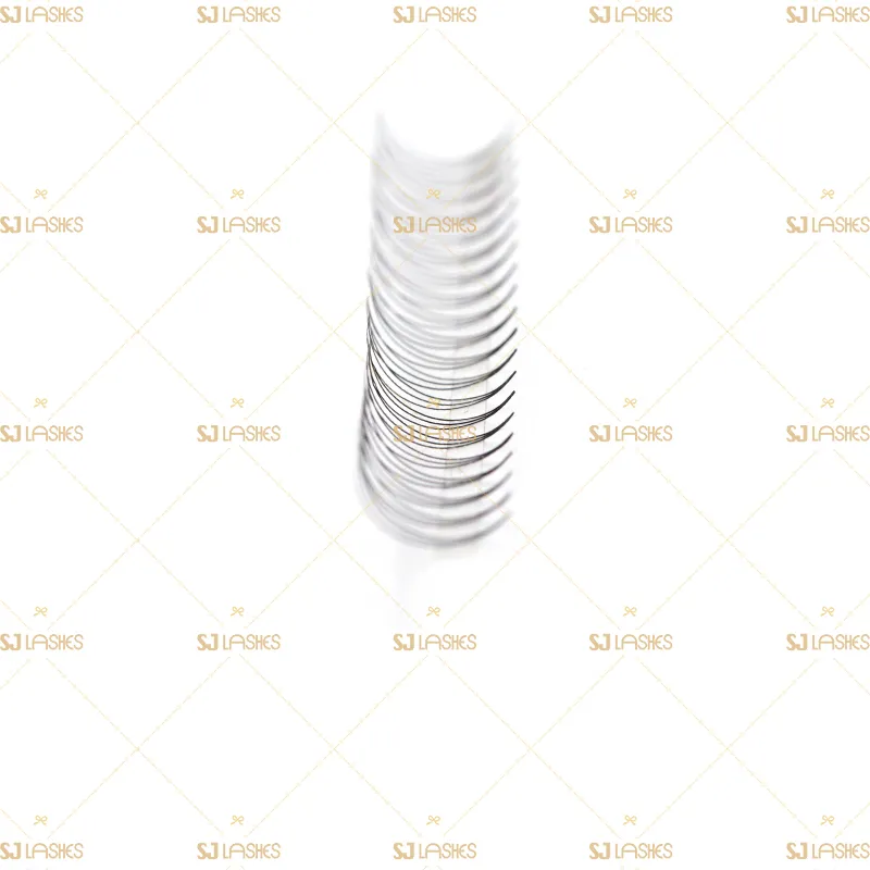 3D Narrow Fan Lashes with Short Steam Middle Tape