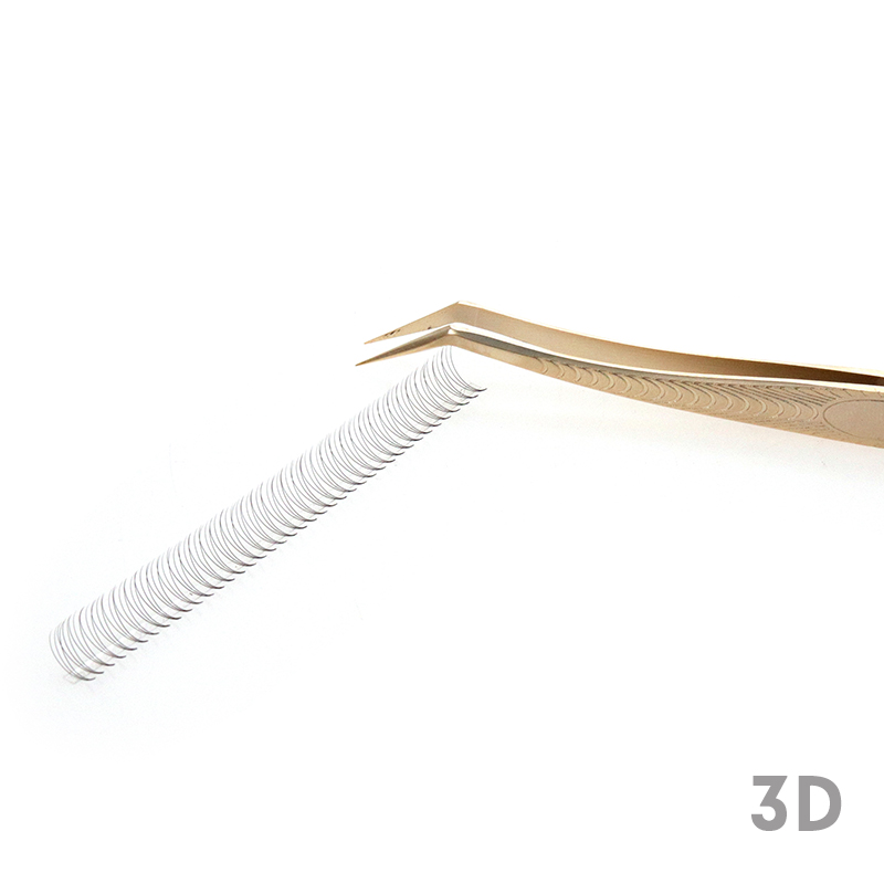 3D Narrow Fan Lashes with Short Steam Middle Tape