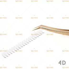 4D Narrow Fan Lashes with Short Steam Middle Tape