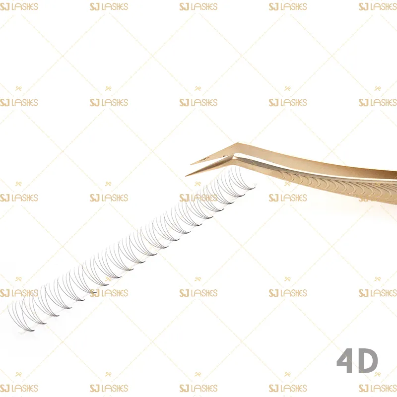 4D Narrow Fan Lashes with Short Steam Middle Tape