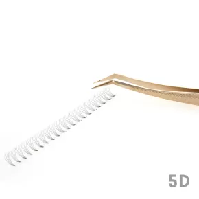 5D Narrow Fan Lashes with Short Steam Middle Tape