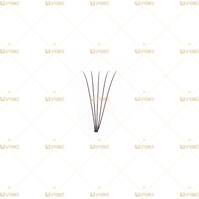 5D Narrow Fan Lashes with Short Steam Middle Tape