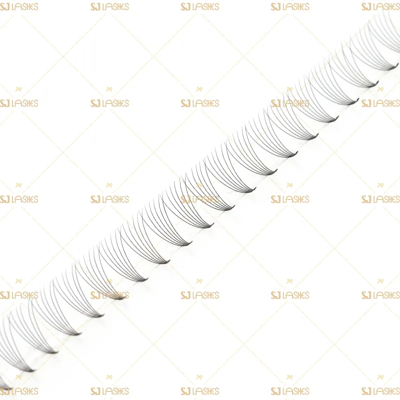 6D Narrow Fan Lashes with Short Steam Middle Tape