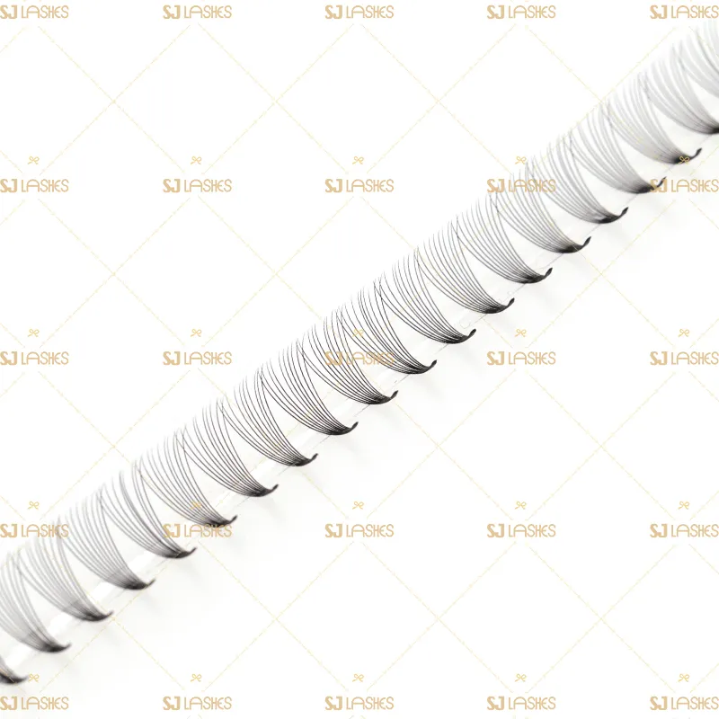 10D Narrow Fan Lashes with Short Steam Middle Tape