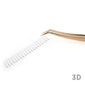 3D Narrow Fan Lashes with Long Steam Roots Tape