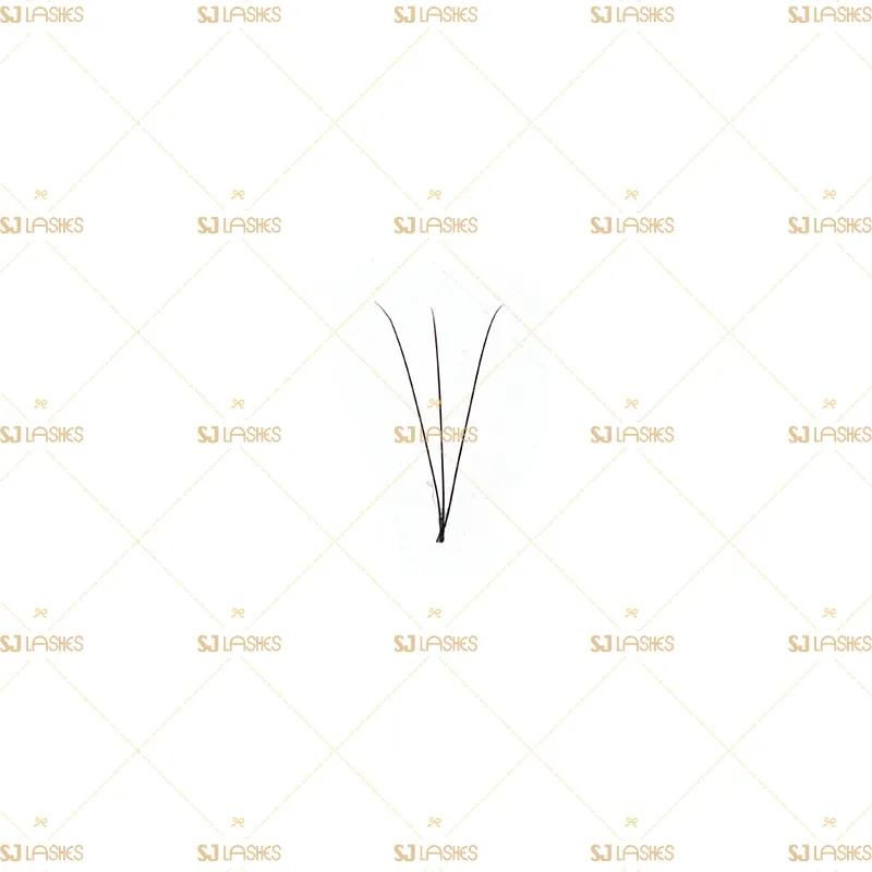 3D Narrow Fan Lashes with Long Steam Roots Tape
