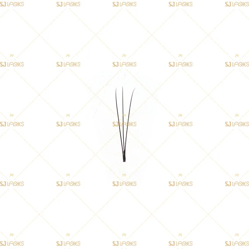 3D Narrow Fan Lashes with Long Steam Roots Tape