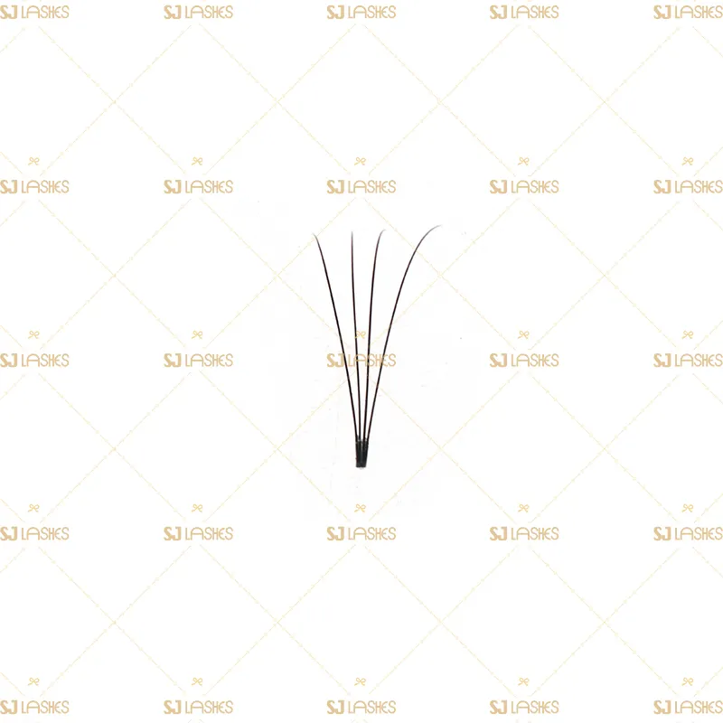 4D Narrow Fan Lashes with Long Steam Roots Tape