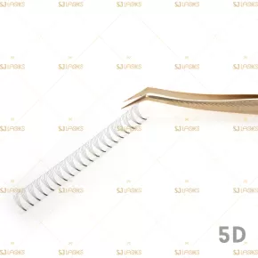 5D Narrow Fan Lashes with Long Steam Roots Tape