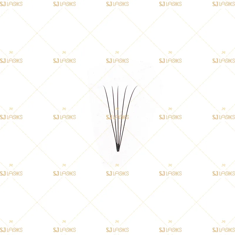 5D Narrow Fan Lashes with Long Steam Roots Tape