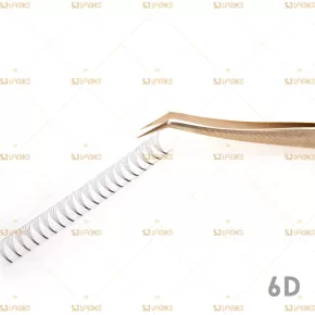 6D Narrow Fan Lashes with Long Steam Roots Tape