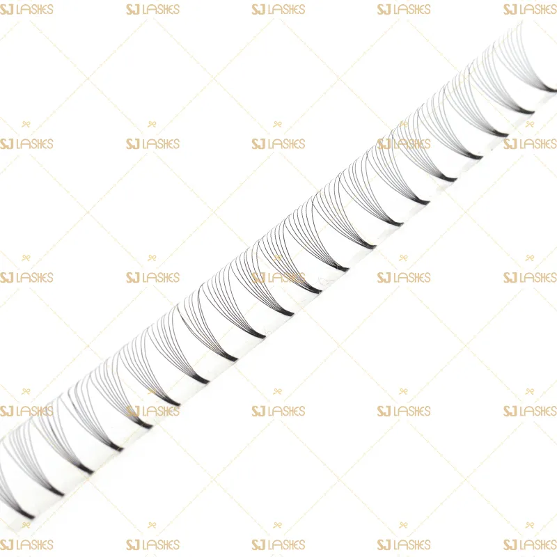 7D Narrow Fan Lashes with Long Steam Roots Tape