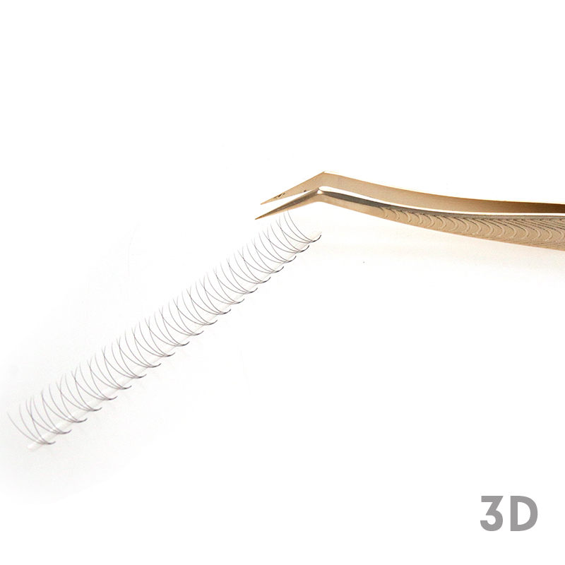 3D Narrow Fan Lashes with Long Steam Middle Tape