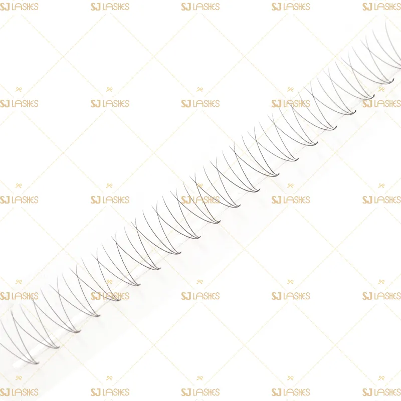 3D Narrow Fan Lashes with Long Steam Middle Tape
