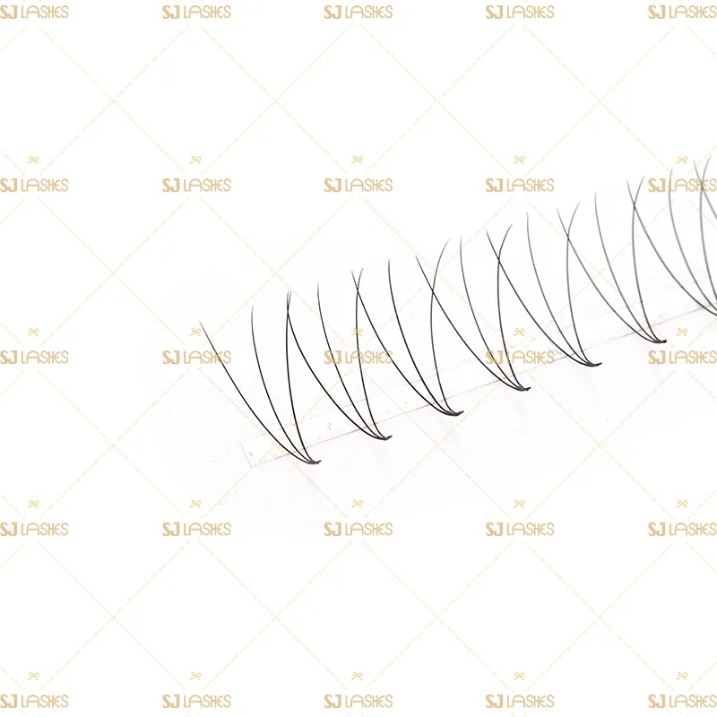 3D Narrow Fan Lashes with Long Steam Middle Tape