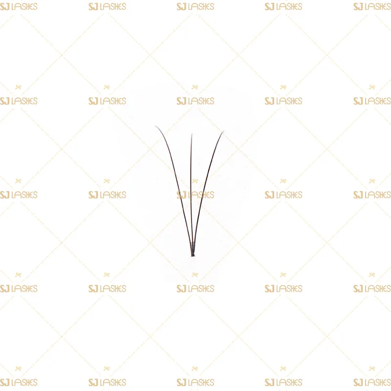 3D Narrow Fan Lashes with Long Steam Middle Tape