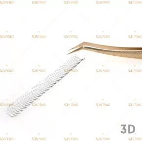 3D Narrow Fan Lashes with Long Steam Middle Tape