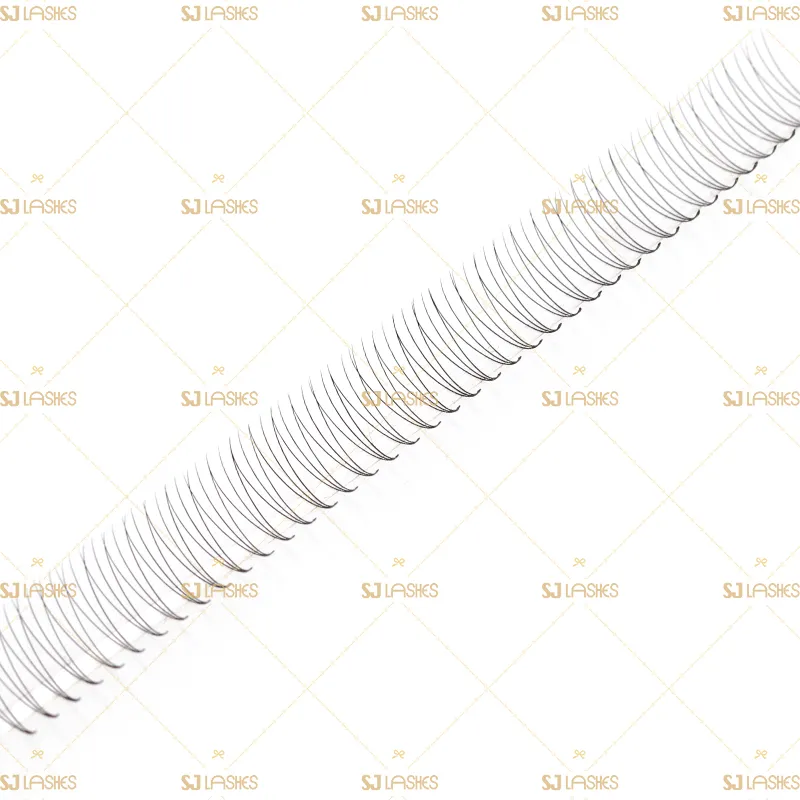 3D Narrow Fan Lashes with Long Steam Middle Tape