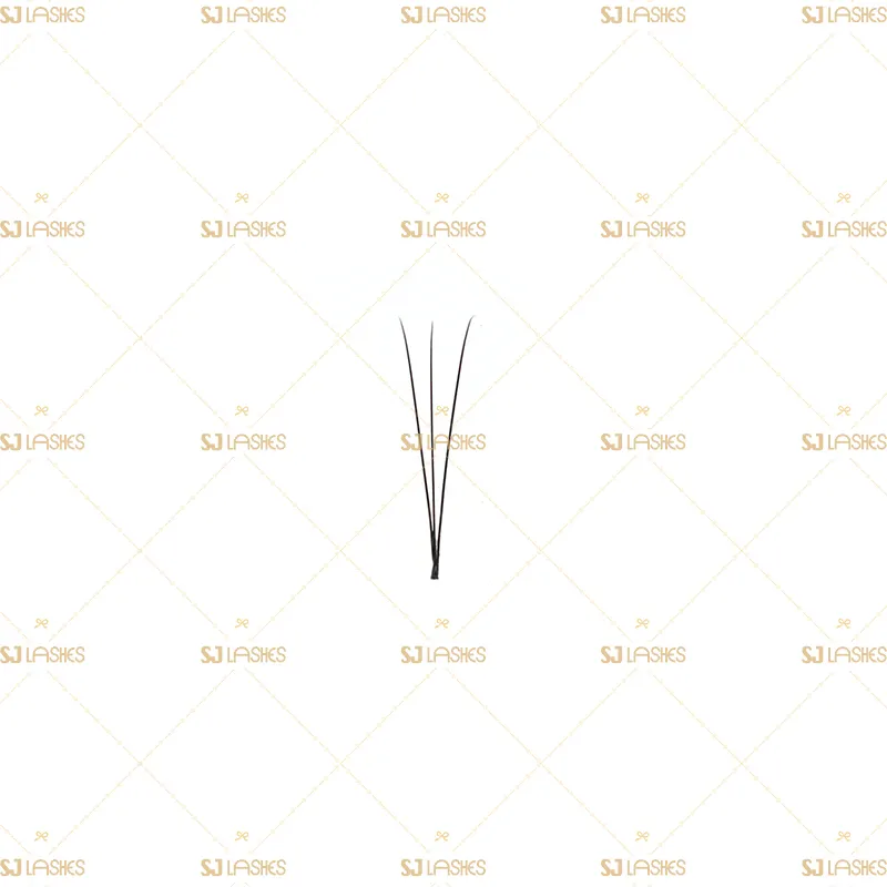 3D Narrow Fan Lashes with Long Steam Middle Tape