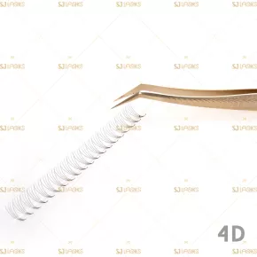 4D Narrow Fan Lashes with Long Steam Middle Tape