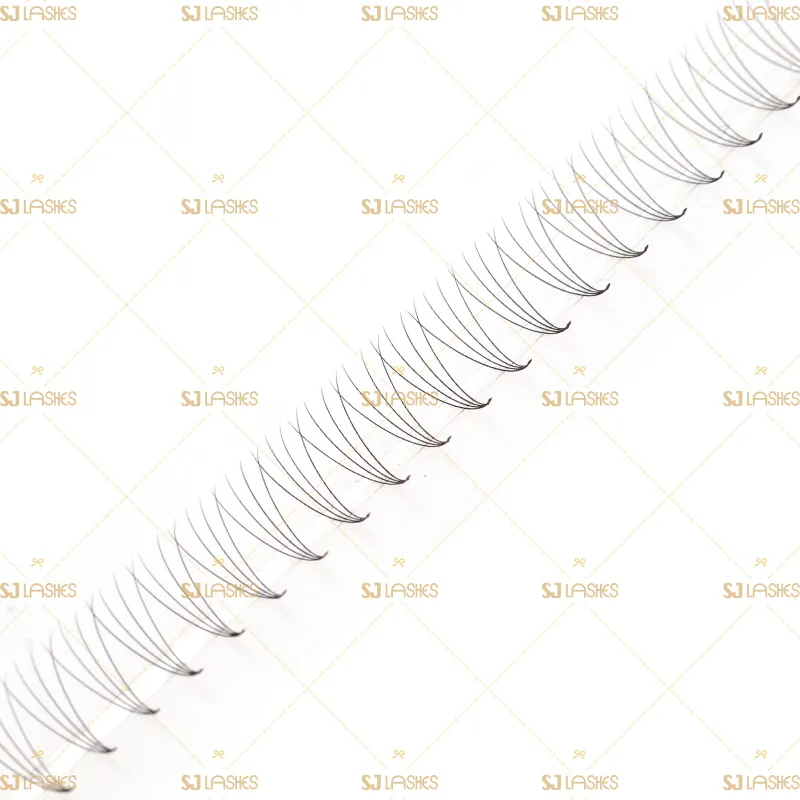 4D Narrow Fan Lashes with Long Steam Middle Tape
