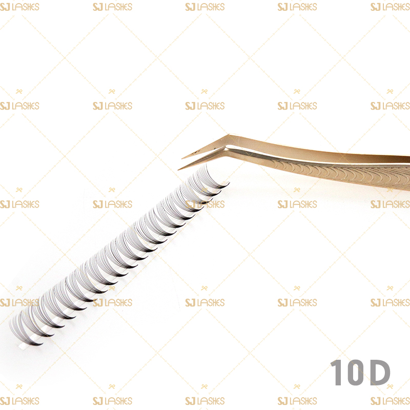 10D Narrow Fan Lashes with Long Steam Middle Tape