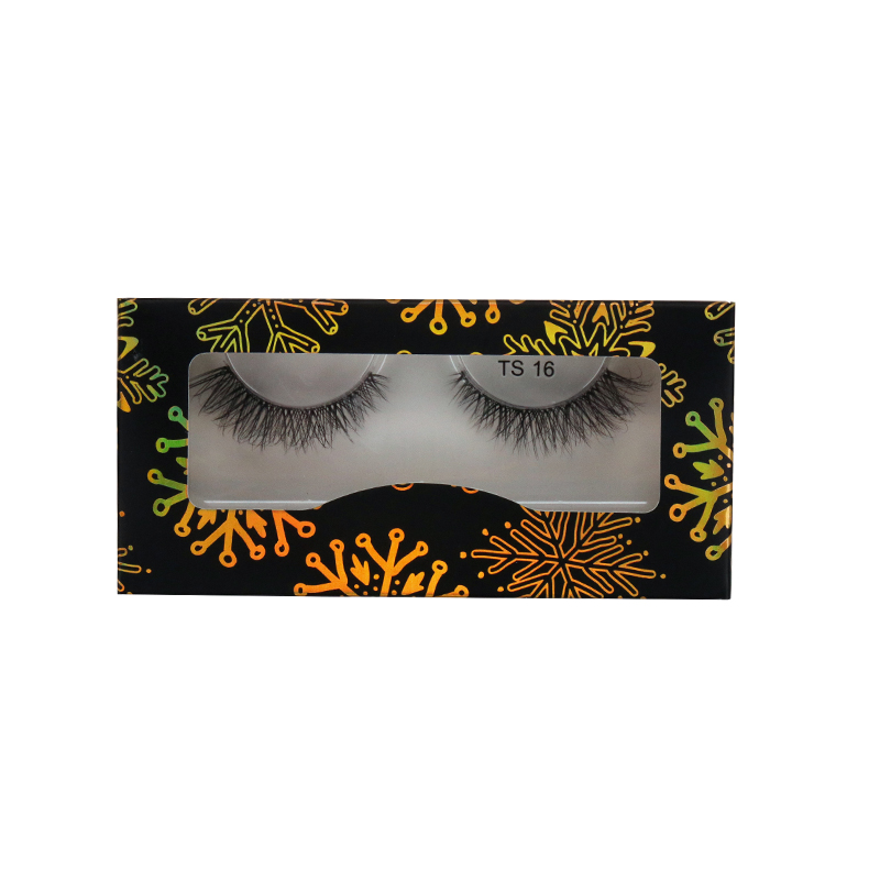 Private Label Christmas Paper Eyelash Box #SJCZ02