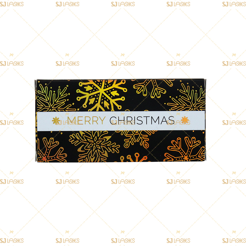 Private Label Christmas Paper Eyelash Box #SJCZ02