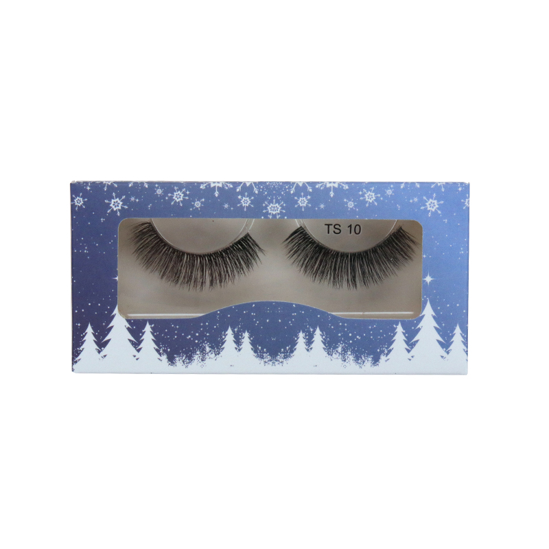 Private Label Christmas Paper Eyelash Box #SJCZ05