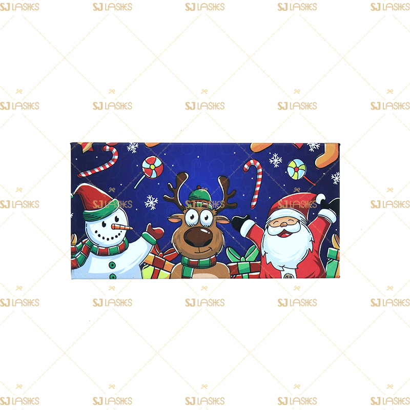Custom Christmas Magnetic Closure Gift Lash Box #SJCL01