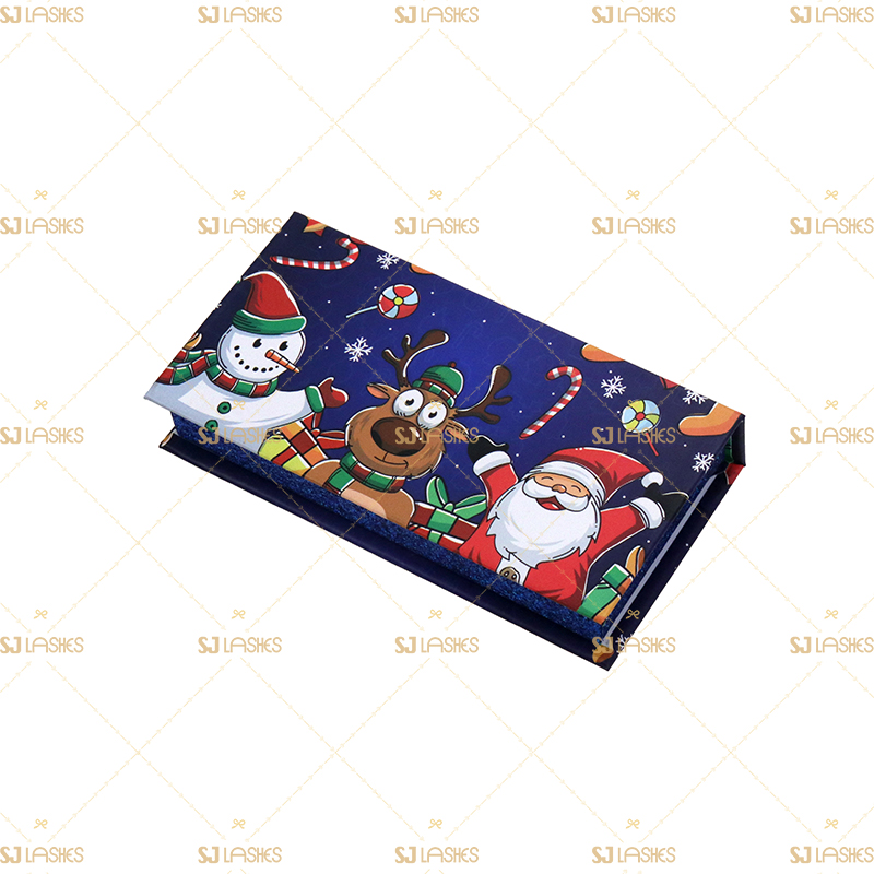 Custom Christmas Magnetic Closure Gift Lash Box #SJCL01