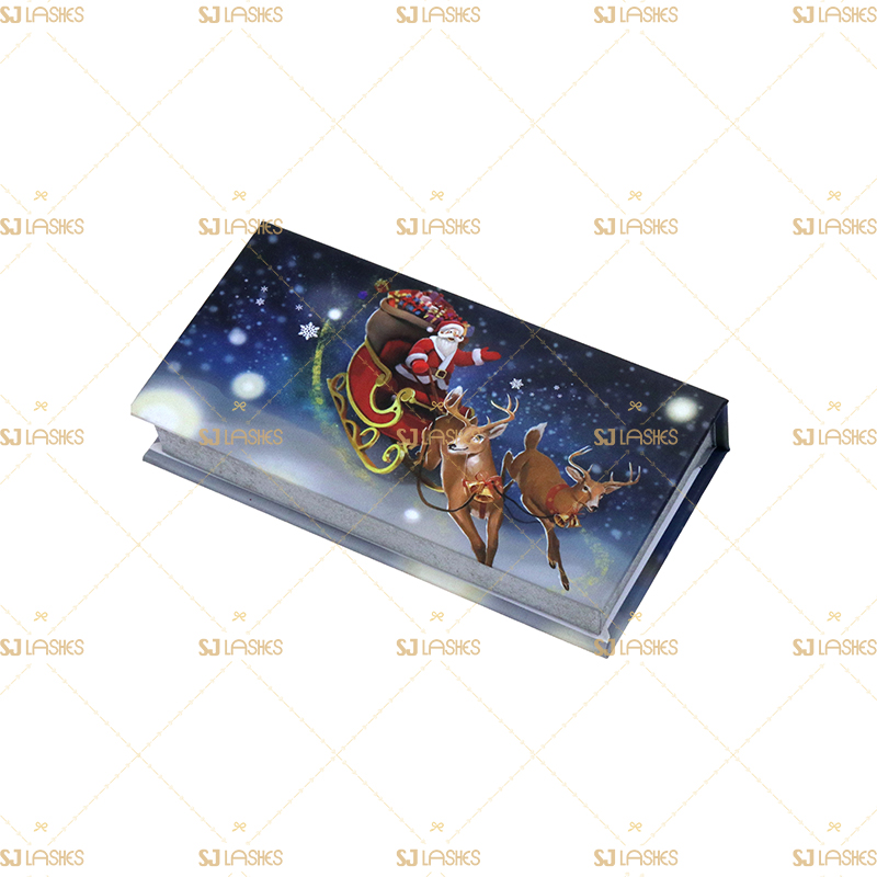 Custom Christmas Magnetic Closure Gift Lash Box #SJCL03