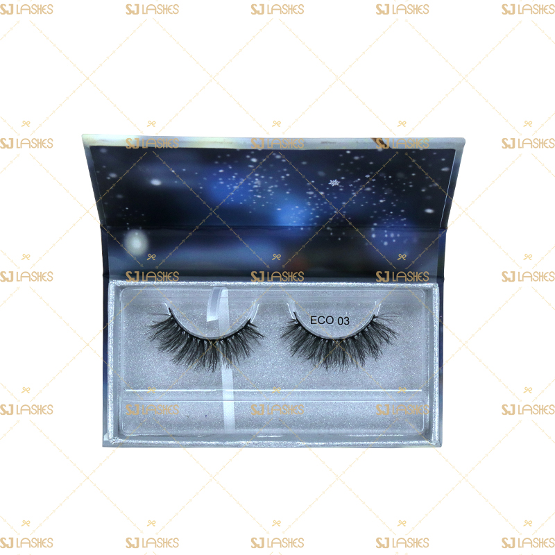 Custom Christmas Magnetic Closure Gift Lash Box #SJCL03