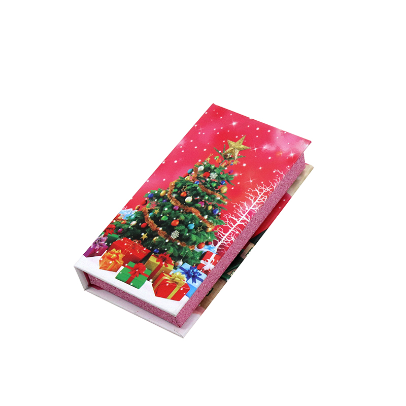 Custom Christmas Magnetic Closure Gift Lash Box #SJCL09