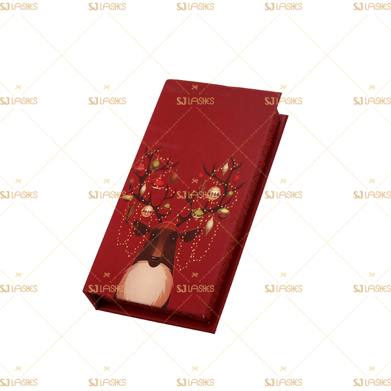 Custom Christmas Magnetic Closure Gift Lash Box #SJCL10