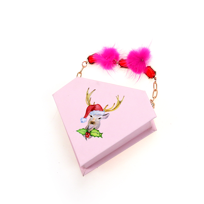 Custom Christmas Magnetic Closure Gift Lash Box #SJCL14