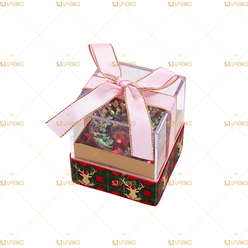 Custom Christmas Magnetic Closure Gift Lash Box #SJCL16