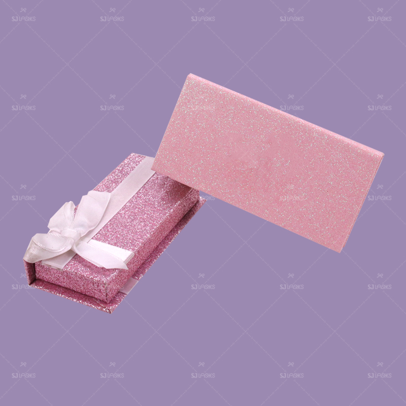 Pink Theme Private Label Eyelash Gift Box Examples #SJEL03