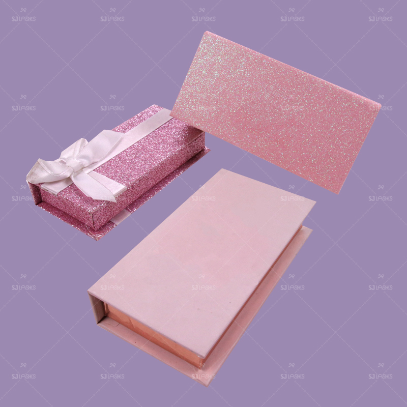 Pink Theme Private Label Eyelash Gift Box Examples #SJEL03