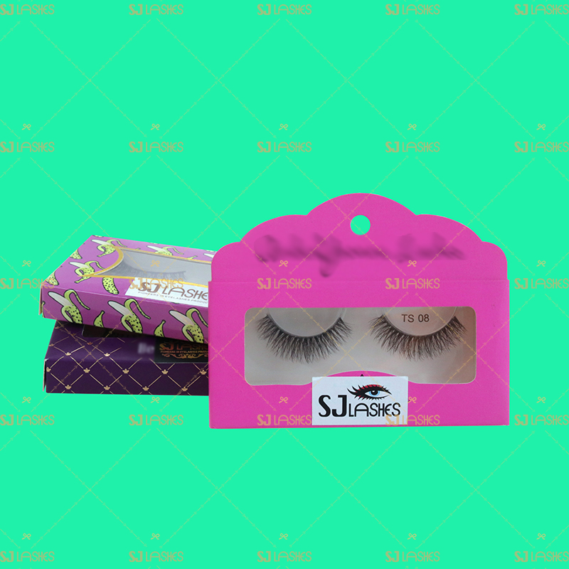 Purple Theme Private Label Eyelash Paper Box Examples #SJEZ04