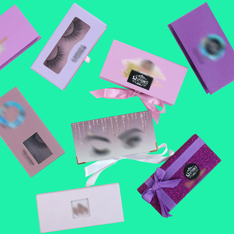 Purple Theme Private Label Eyelash Gift Box Examples #SJEL04