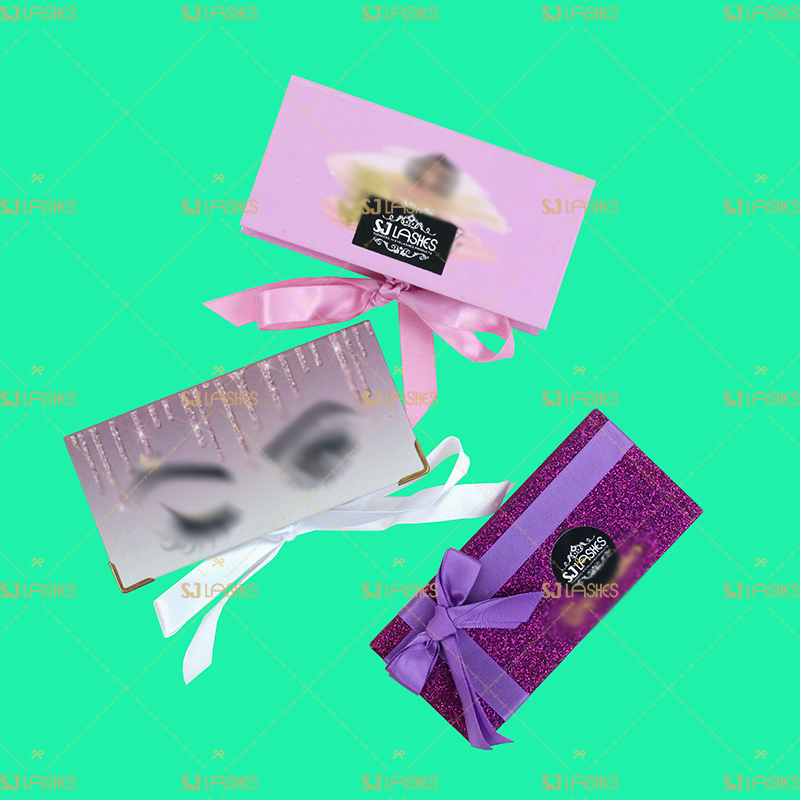 Purple Theme Private Label Eyelash Gift Box Examples #SJEL04
