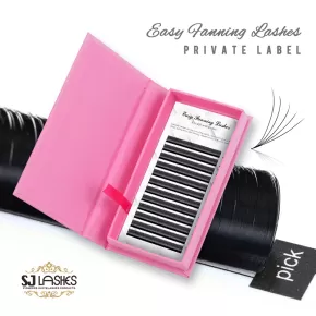 Wholesale Own Logo Eyelash Box for Auto Fanned Lashes