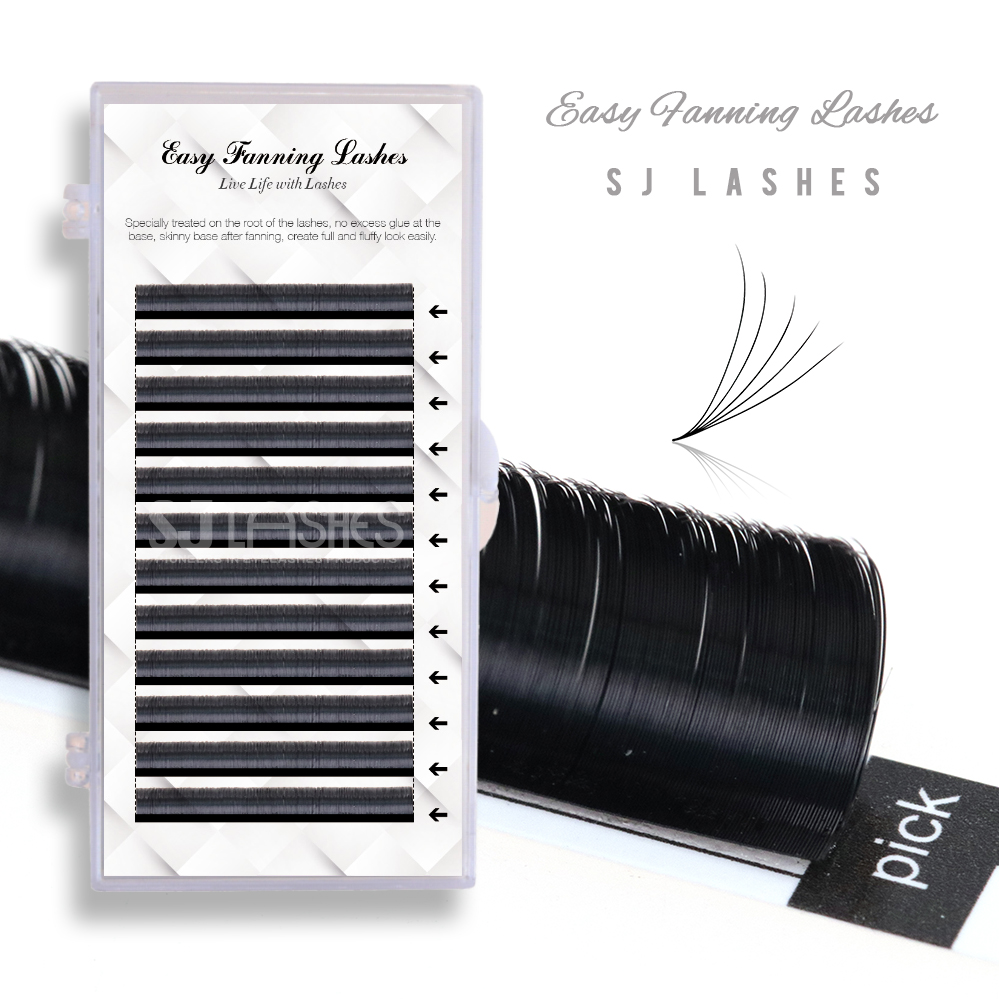 Wholesale Own Logo Eyelash Box for Auto Fanned Lashes