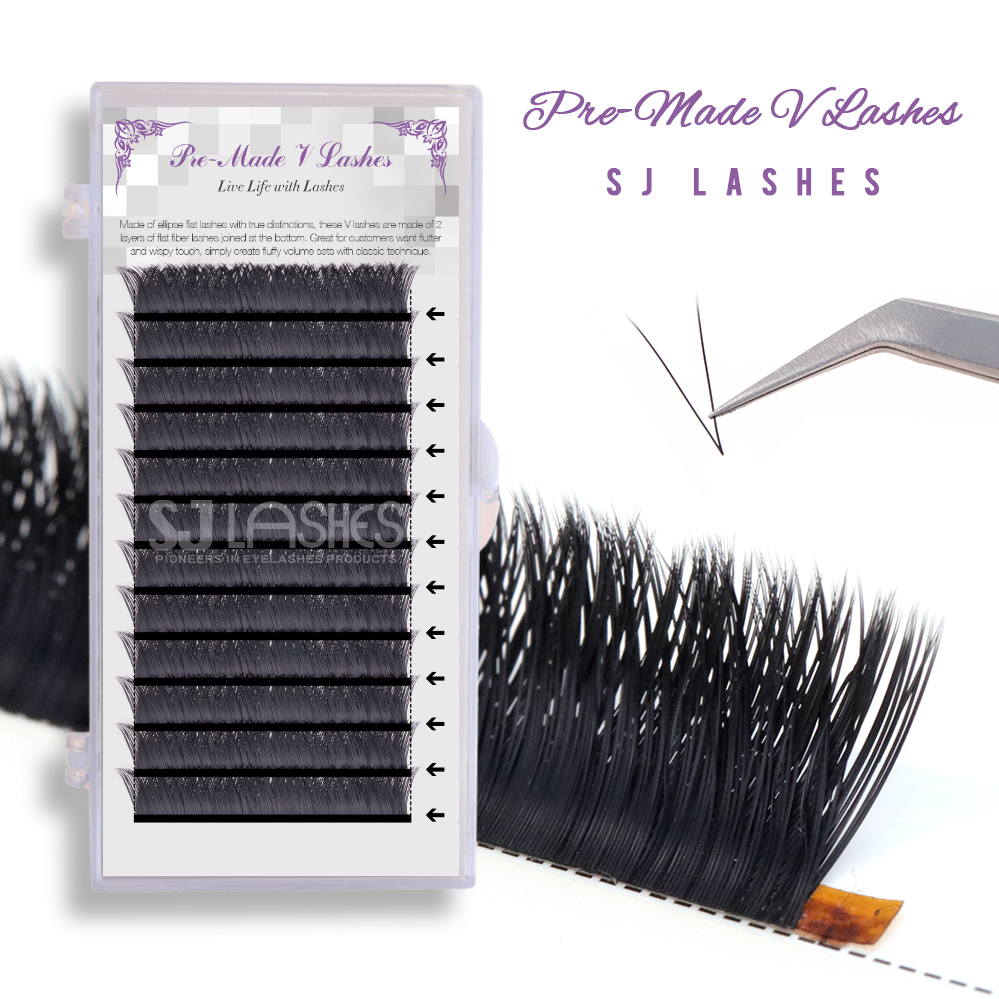 Luxury Eyelash Packaging with Own Logo for V Shape Flat Lashes