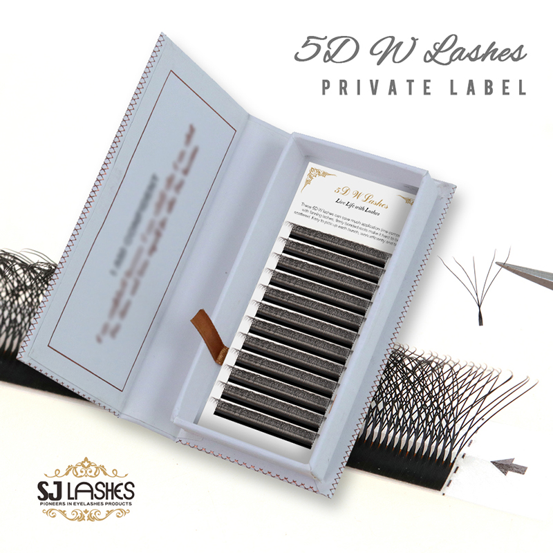 Wholesale Own Logo Eyelash Packaging for 5D W Mega Volume Lashes