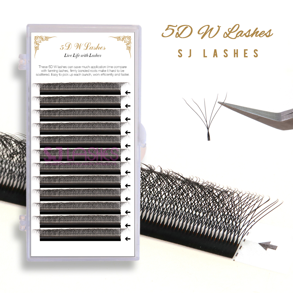 Wholesale Own Logo Eyelash Packaging for 5D W Mega Volume Lashes